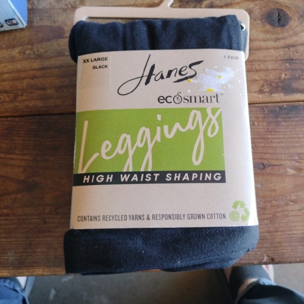 Hanes Black High Waist Shaping Leggings